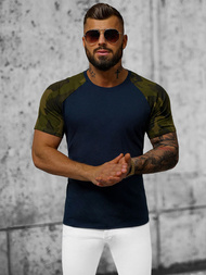 Men's T-shirt - Navy Blue-Camo OZONEE JS/8T82/7Z