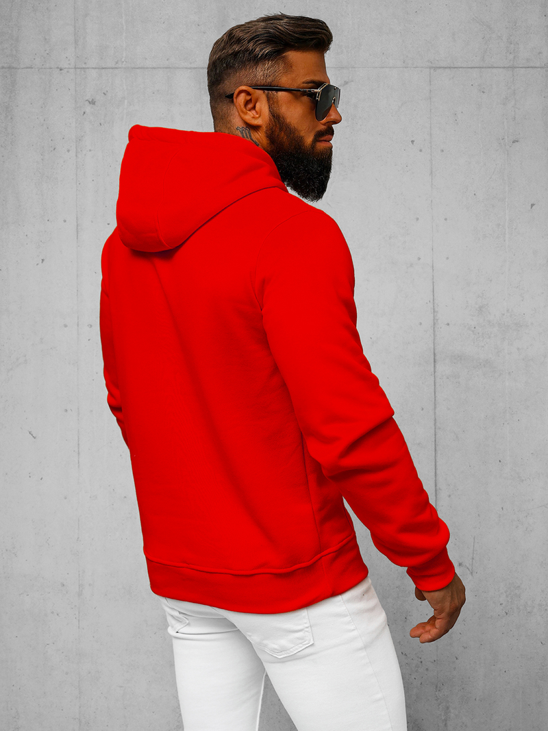 Men's Hoodie - Red OZONEE JS/2009Z