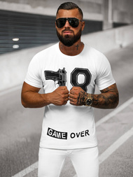 Men's T-shirt - White OZONEE O/T123/1Z