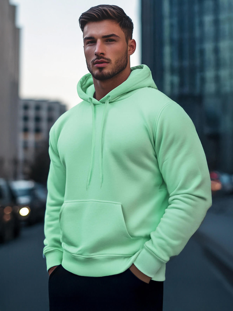 Men's Hoodie - Mint OZONEE JS/2009Z