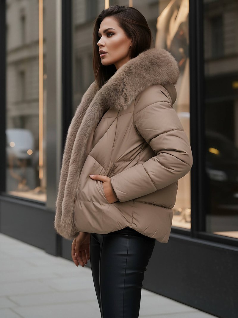 Women's Jacket - Dark Beige OZONEE O/16M9179/84