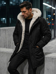 Men's Winter Jacket - Black OZONEE JS/5M120/392Z