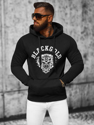 Men's Hoodie - Black OZONEE NB/MF2007