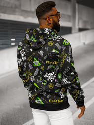 Men's Hoodie - Black OZONEE JS/8B1186/3