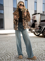 Women's Jacket - Beige/Brown OZONEE JS/61M8500/158