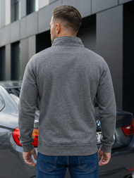 Men's Sweatshirt - Dark Grey OZONEE JS/2002Z