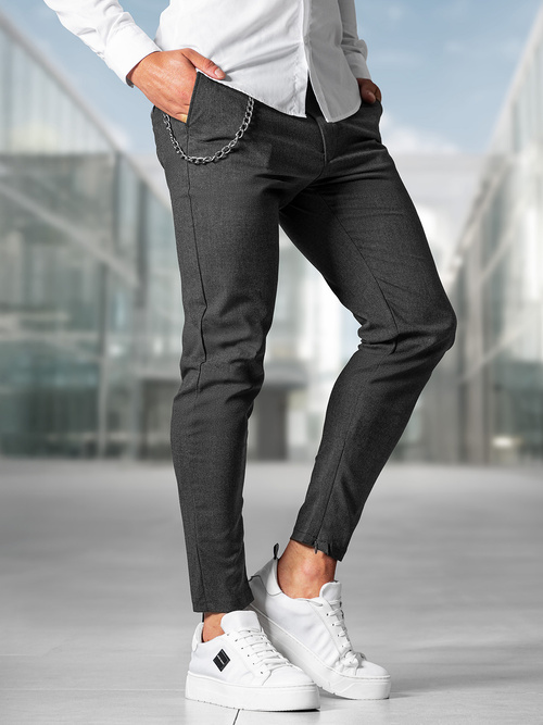 Men's Chinos - Anthracite OZONEE DJ/3300Z