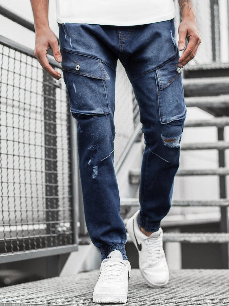 Men's Jogger Jeans - Dark Blue OZONEE O/2048