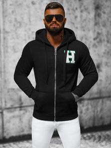 Men's Hoodie - Black OZONEE NB/MF2006