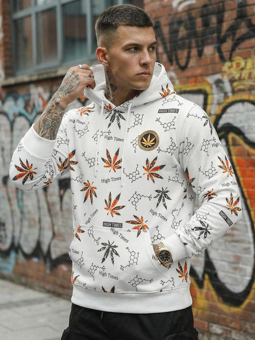 Men's Hoodie - White OZONEE O/B266Z