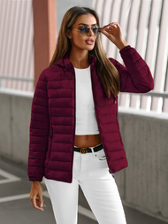 Women's Jacket - Burgundy OZONEE JS/16M9103/01Z