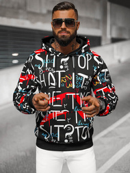 Men's Hoodie - Black OZONEE JS/8B1233/3