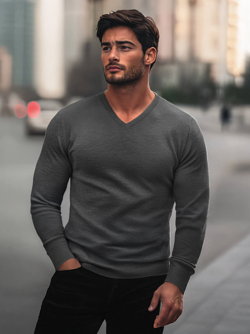 Men's Jumper - Anthracite OZONEE NB/MMB601/3Z