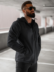 Men's Softshell Jacket - Black OZONEE JS/27B6523/3Z
