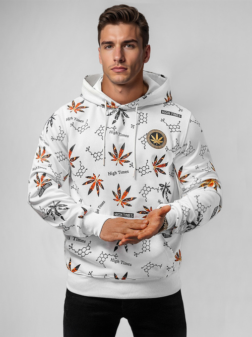 Men's Hoodie - White OZONEE O/B266
