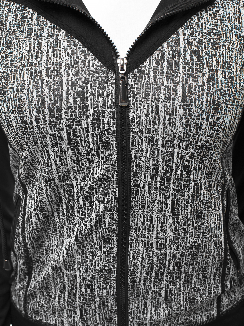 Two-piece tracksuit set Black OZONEE O/8697/1