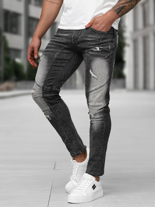 Men's Jeans - Black OZONEE NB/MP0045NZ