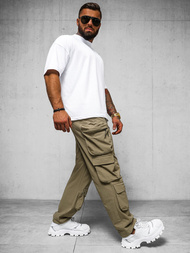 Men's Trousers - Dark Beige OZONEE O/PS5528