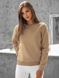 Women's Sweatshirt - Beige OZONEE JS/W01/6Z