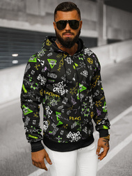 Men's Hoodie - Black OZONEE JS/8B1186/3