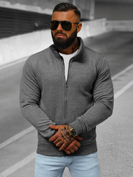 Men's Sweatshirt - Dark Grey OZONEE JS/2002Z