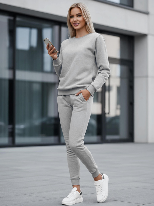 Two-piece tracksuit set grey OZONEE JS/CKW01