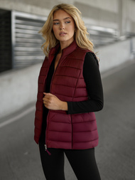 Women's Gilet - Burgundy OZONEE JS/11Z8223