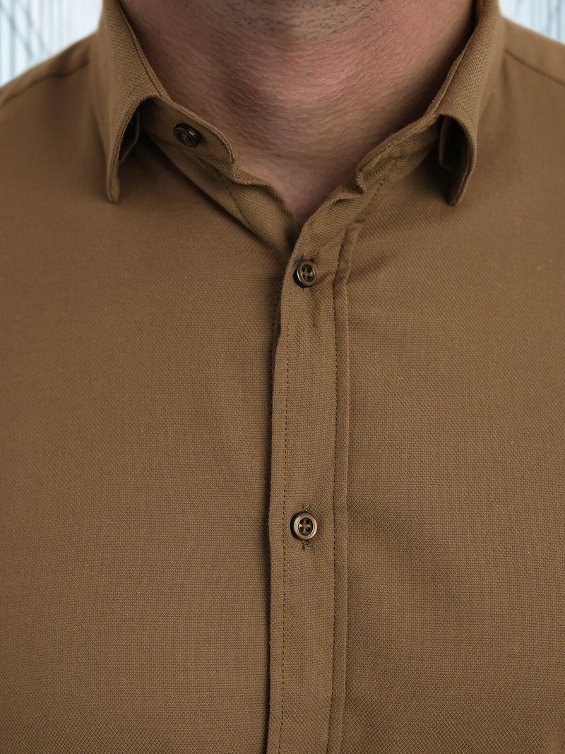 Men's Shirt - Brown OZONEE V/V187