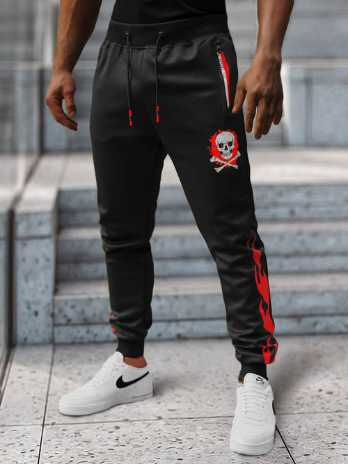 Men's Sweatpants - Black OZONEE JS/K10237Z