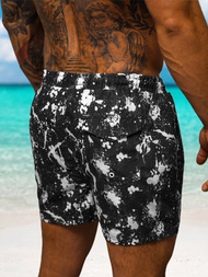 Men's Swim Shorts - Black/White OZONEE O/MTK3222