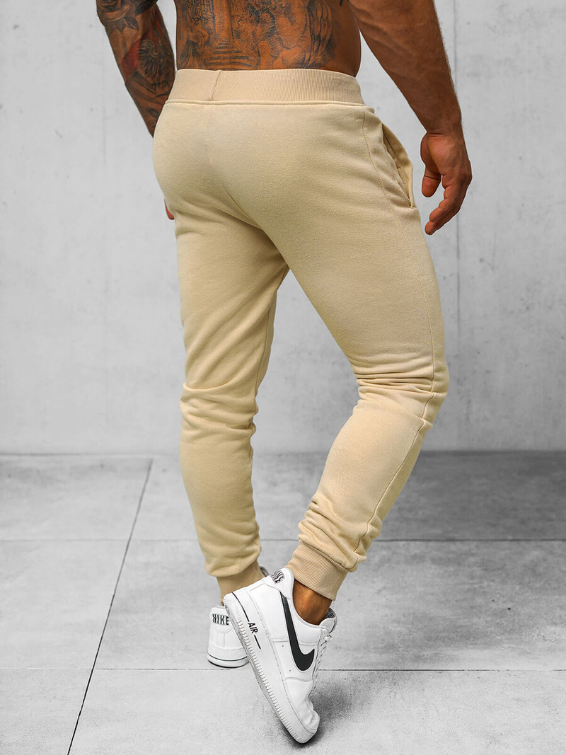 Men's Sweatpants - Light Beige OZONEE JS/XW01/159Z