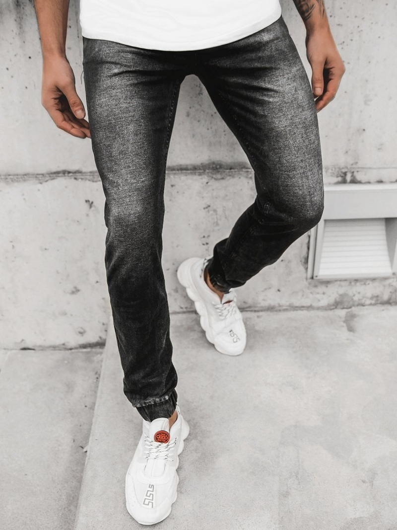 Men's Jogger Jeans Black OZONEE JS/NJ55003/2