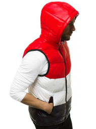 Men's Gilet - Red OZONEE N/6501