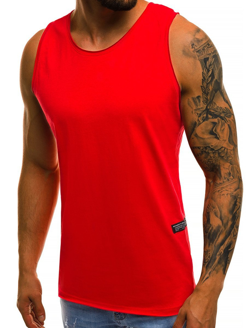OZONEE O/1205 Men's Tank Top - Red