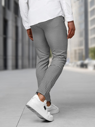 Men's Trousers - Black/White OZONEE DJ/5531Z