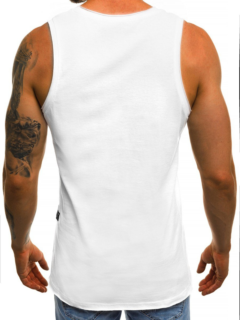 OZONEE O/1205 Men's Tank Top - White