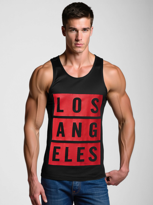 Men's Tank Top - Black OZONEE O/T105/3Z