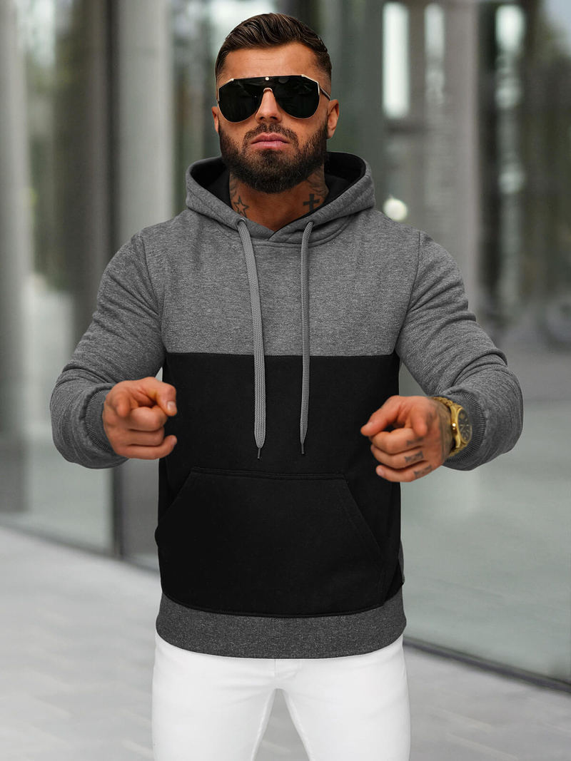 Men's Hoodie - Anthracite OZONEE JS/8B1317/5