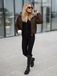 Women's Jacket - Chocolate OZONEE JS/16M9187/158