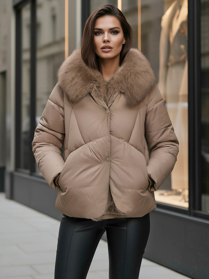 Women's Jacket - Dark Beige OZONEE O/16M9179/84