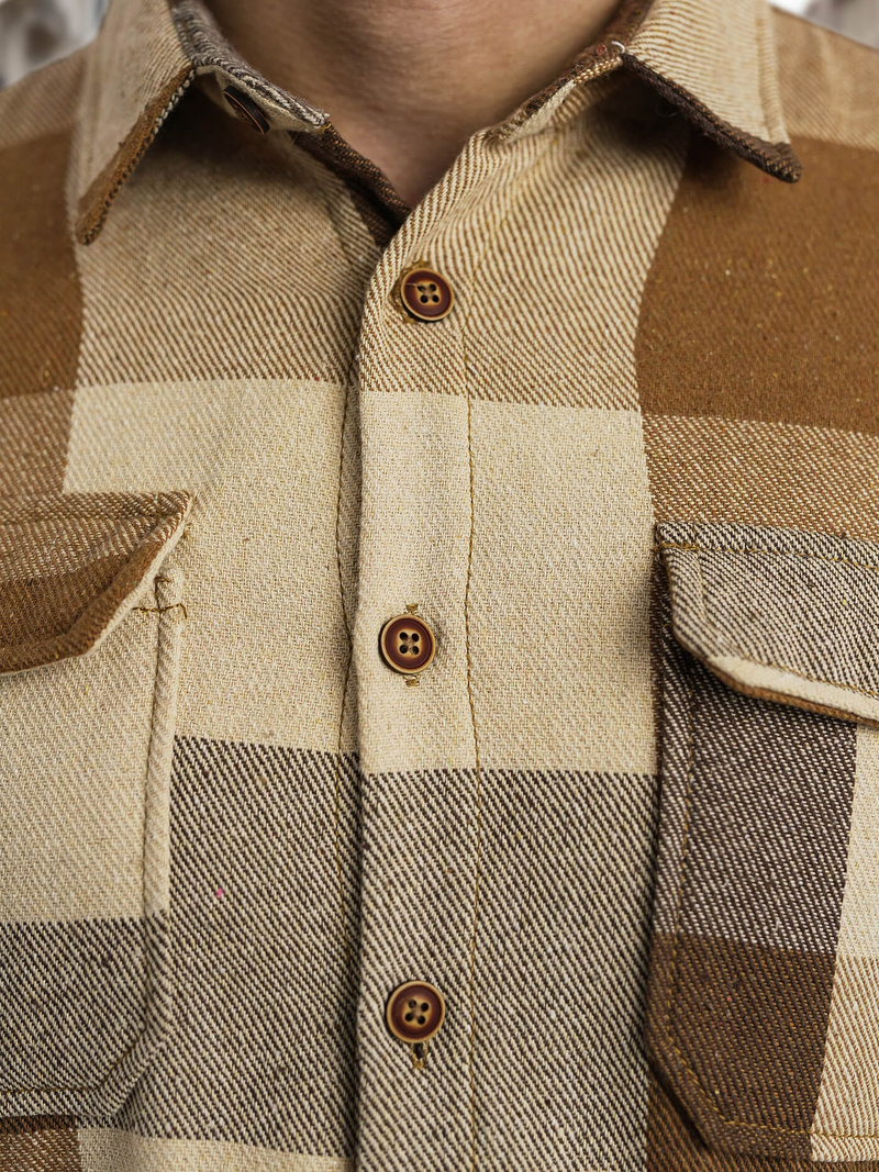 Men's Shirt - Camel OZONEE NB/MC728K