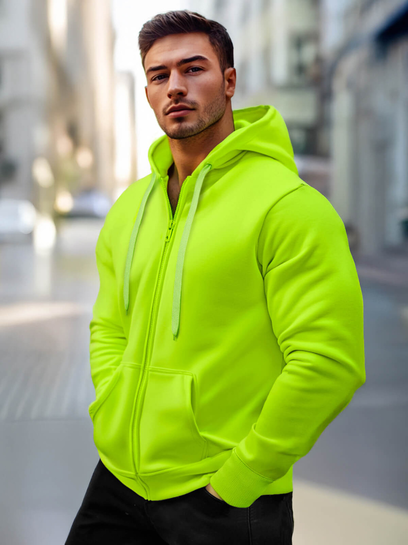 Men's Hoodie - aquamarine OZONEE JS/2008/72Z