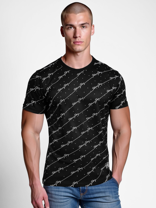 Men's T-shirt - Black OZONEE O/QQ1323Z