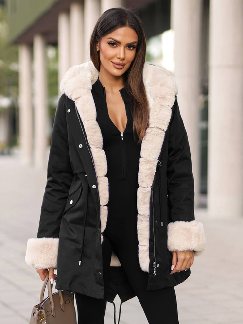 Women's Jacket - Black OZONEE JS/M763/392Z