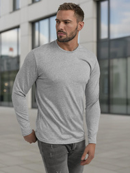 Men's Long Sleeve T-shirt - Grey OZONEE JS/DB71/3