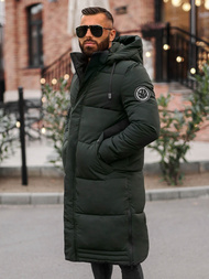 Men's winter jacket - dark green OZONEE JS/19M1290/136