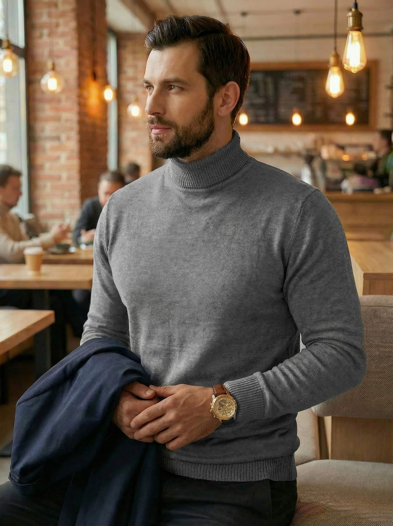 Men's Jumper - Grey OZONEE JS/59B3603/2