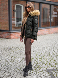 Women's Winter Jacket - Black OZONEE JS/5M3337/392