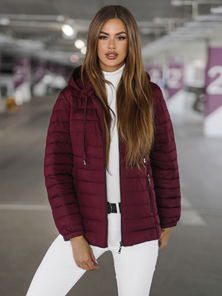 Women's Jacket - Burgundy OZONEE JS/16M9103/01Z