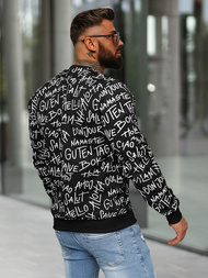 Men's Sweatshirt - Black OZONEE JS/8B1188/3